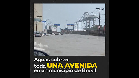 Inundaciones afectan municipalidad de Brasil tras fuertes lluvias