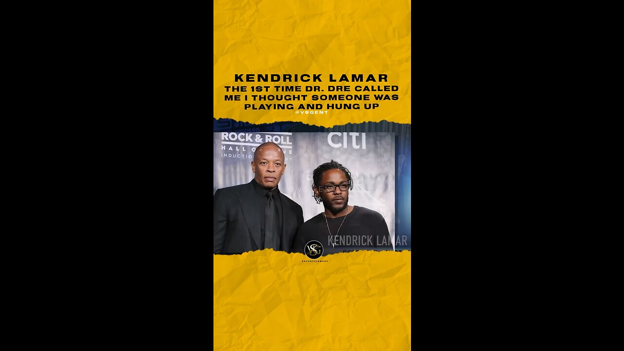 The 1st time #DrDre called me I thought someone was playing and hung up.