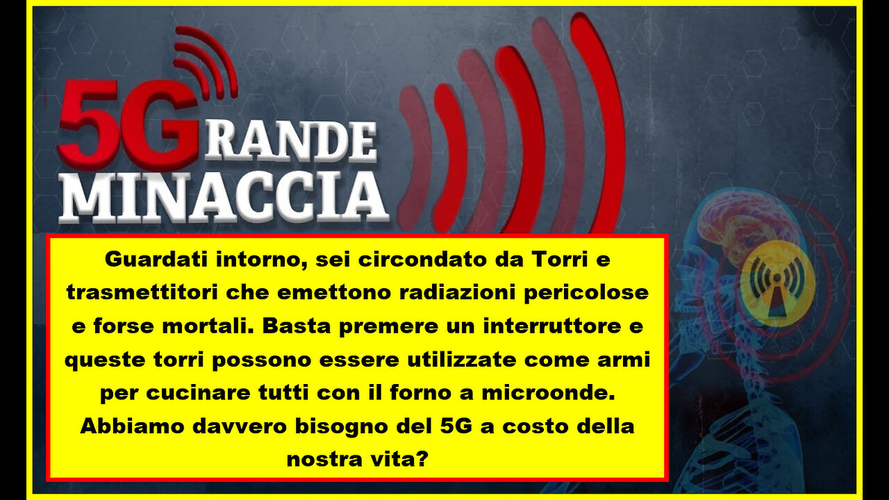 ☠️SEI☠️CIRCONDATO DA TORRI📡 TRASMETTITORI CHE EMETTONO RADIAZIONI PERICOLOSE & MORTALI☠️