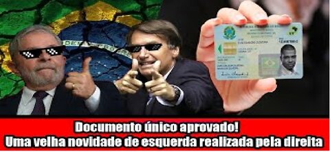 Documento único aprovado! Uma velha novidade de esquerda realizada pela direita