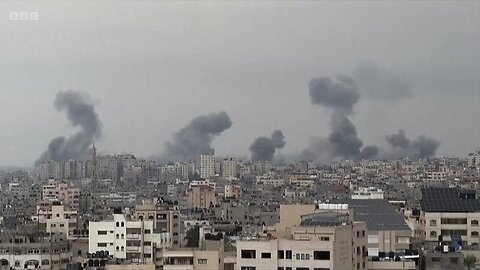 Massive Gaza onslaught as Israel warns airstrikes are just the beginning(720p)