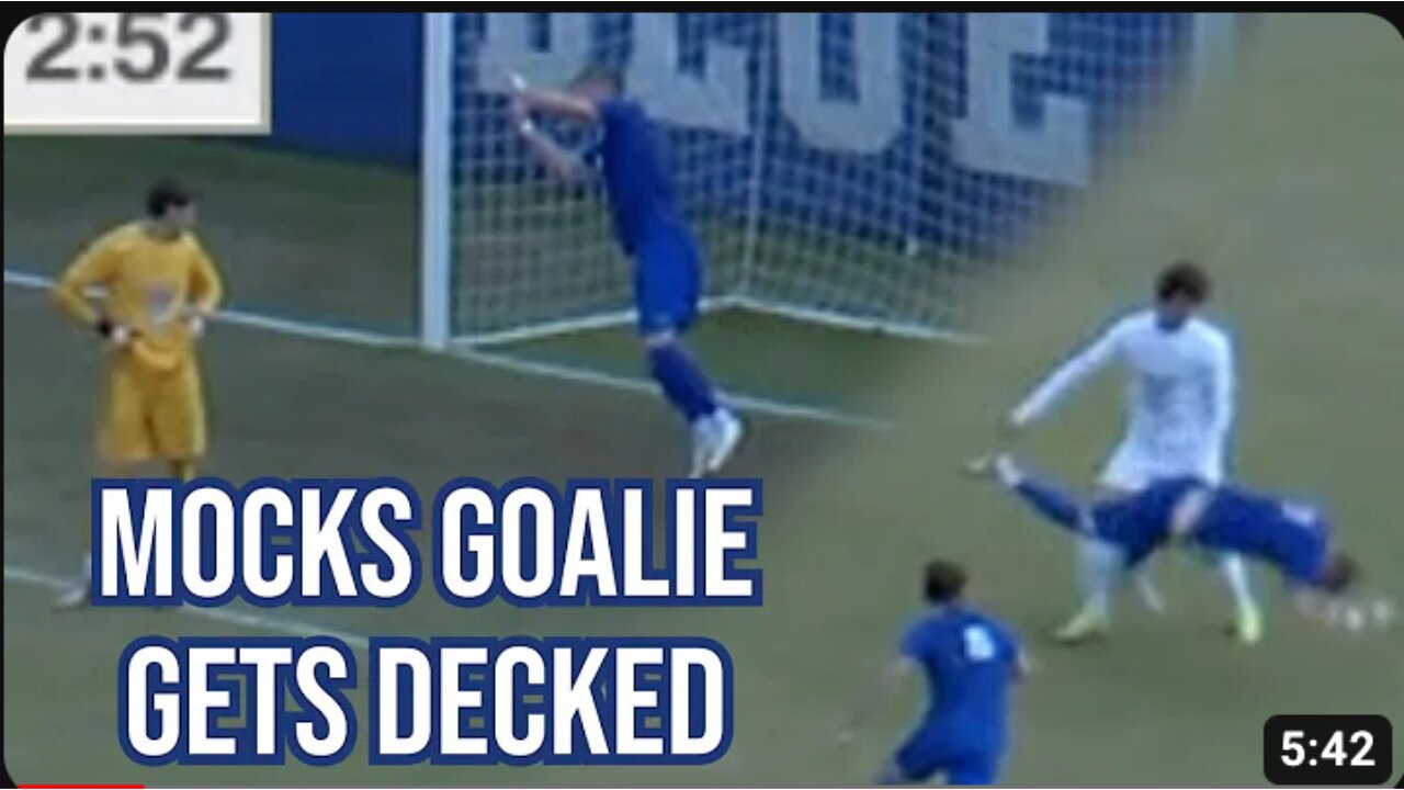 Duke soccer player mocks goalie and gets decked, a breakdown