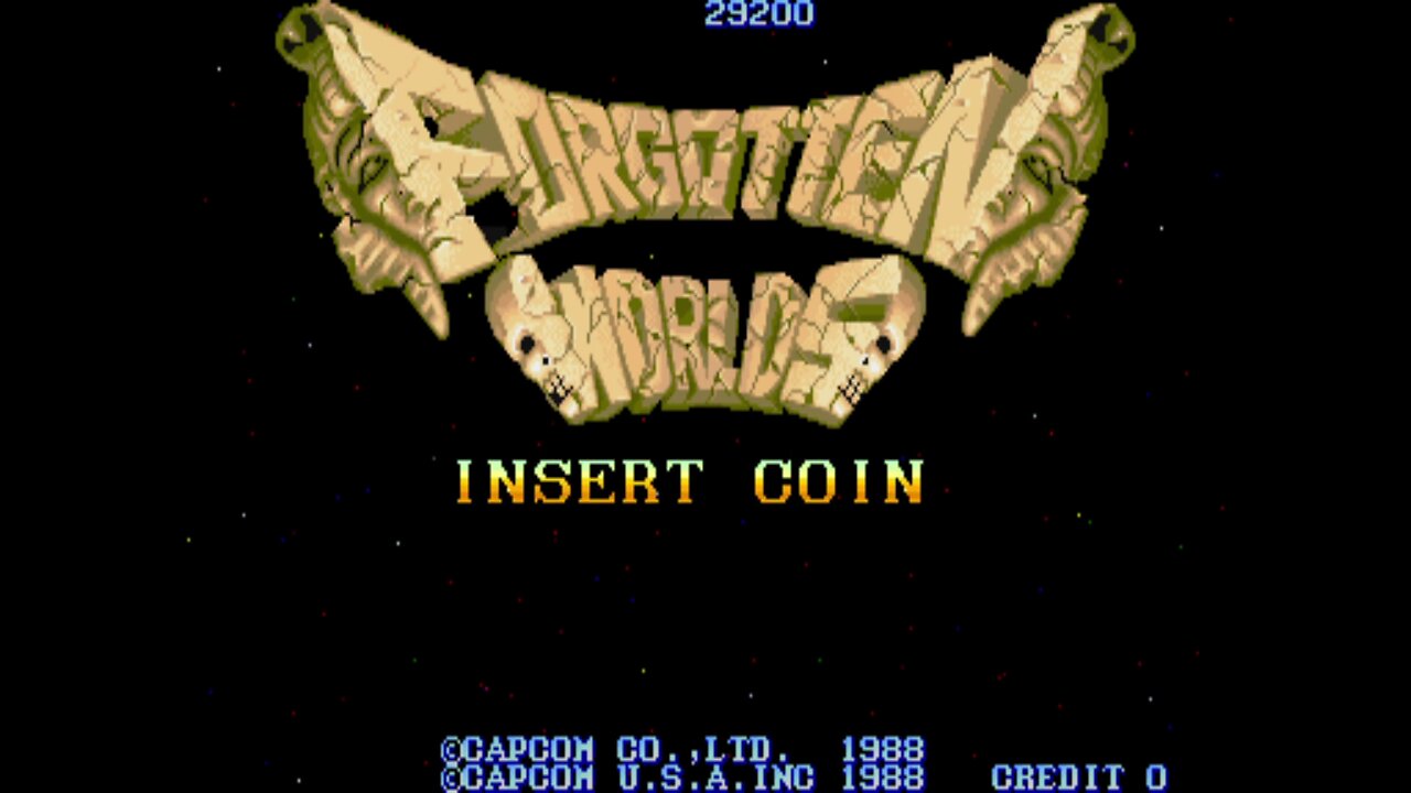 Forgotten Worlds Arcade Game, Capcom 1988, playthrough