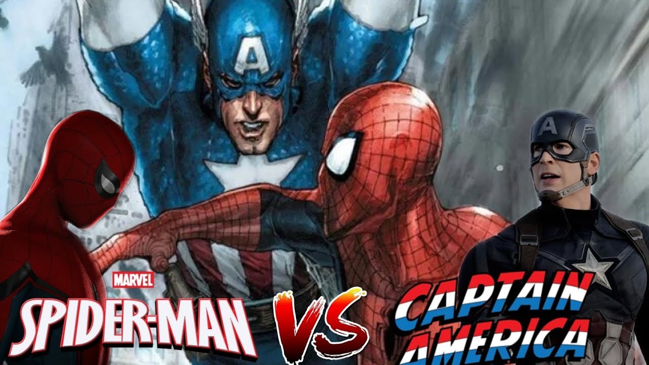 Spiderman vs captain america full fight explain #superhero #marvel #trending