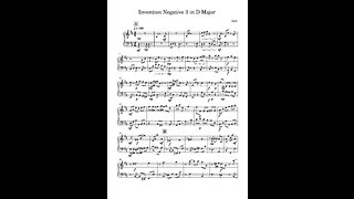 Invention Negative 3 in D Major