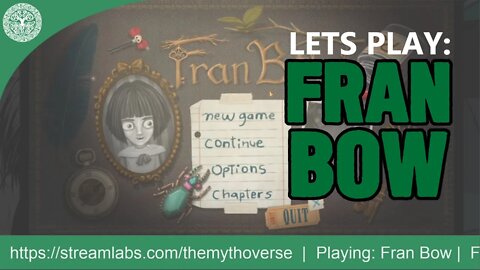Mythoverse Let's Play: Fran Bow - Part 1