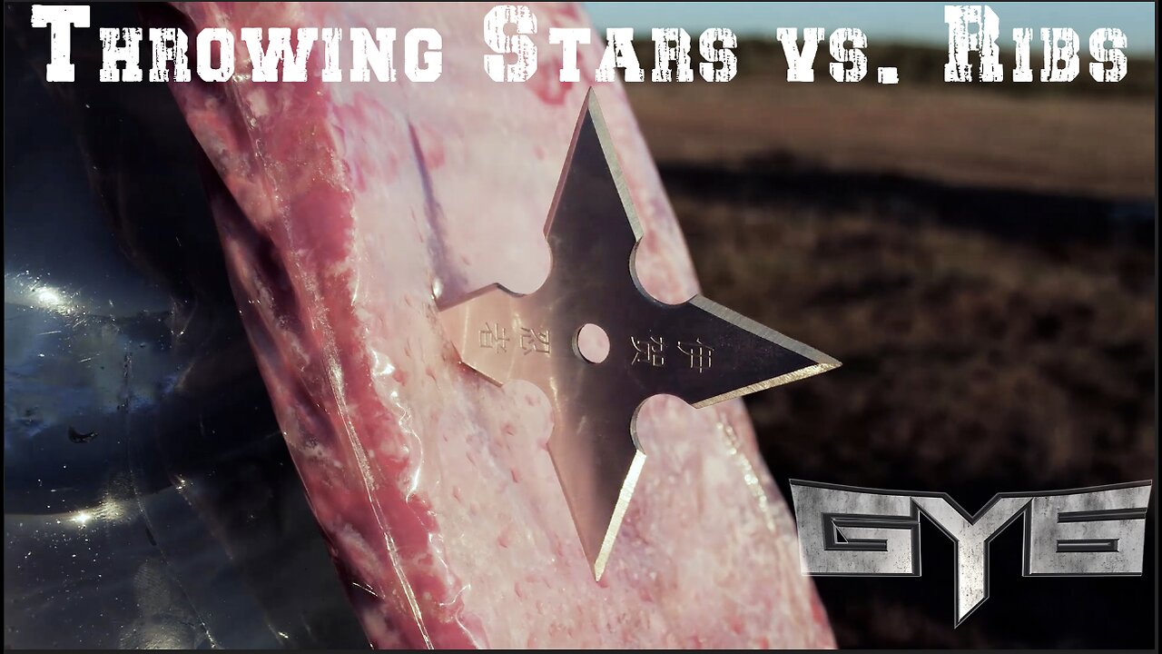 Throwing Stars Vs. Ballistic Gel & Ribs