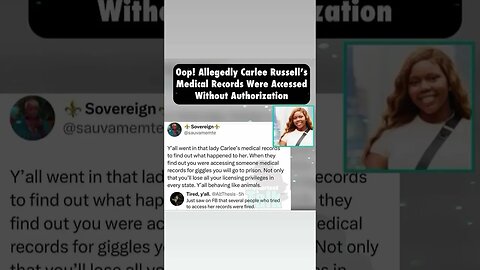 Carlee Russell medical records have been leaked too the public to prove she was lying