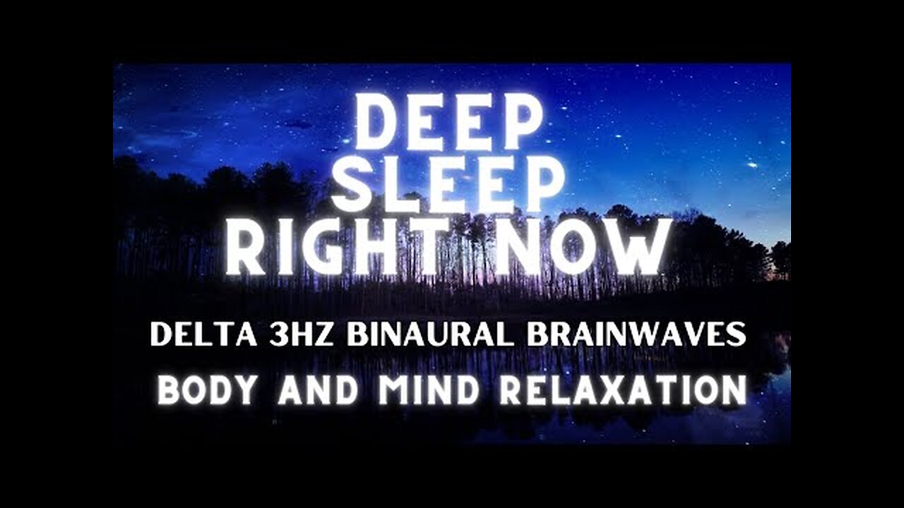 Sleeping Island Delta 3Hz Deep Sleep Right Now Binaural Waves Music