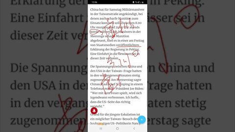 China kündigt für Samstag Militärmanöver in Taiwanstraße an