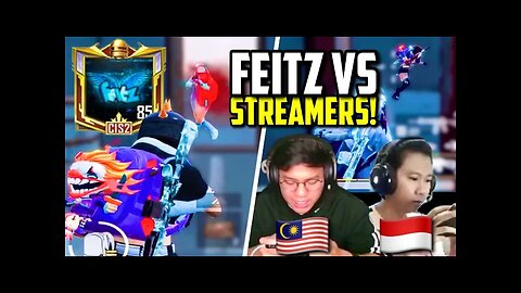 TOP 5 MOMENTS FEITZ 1V4 STREAMERS IN PUBG MOBILE!!