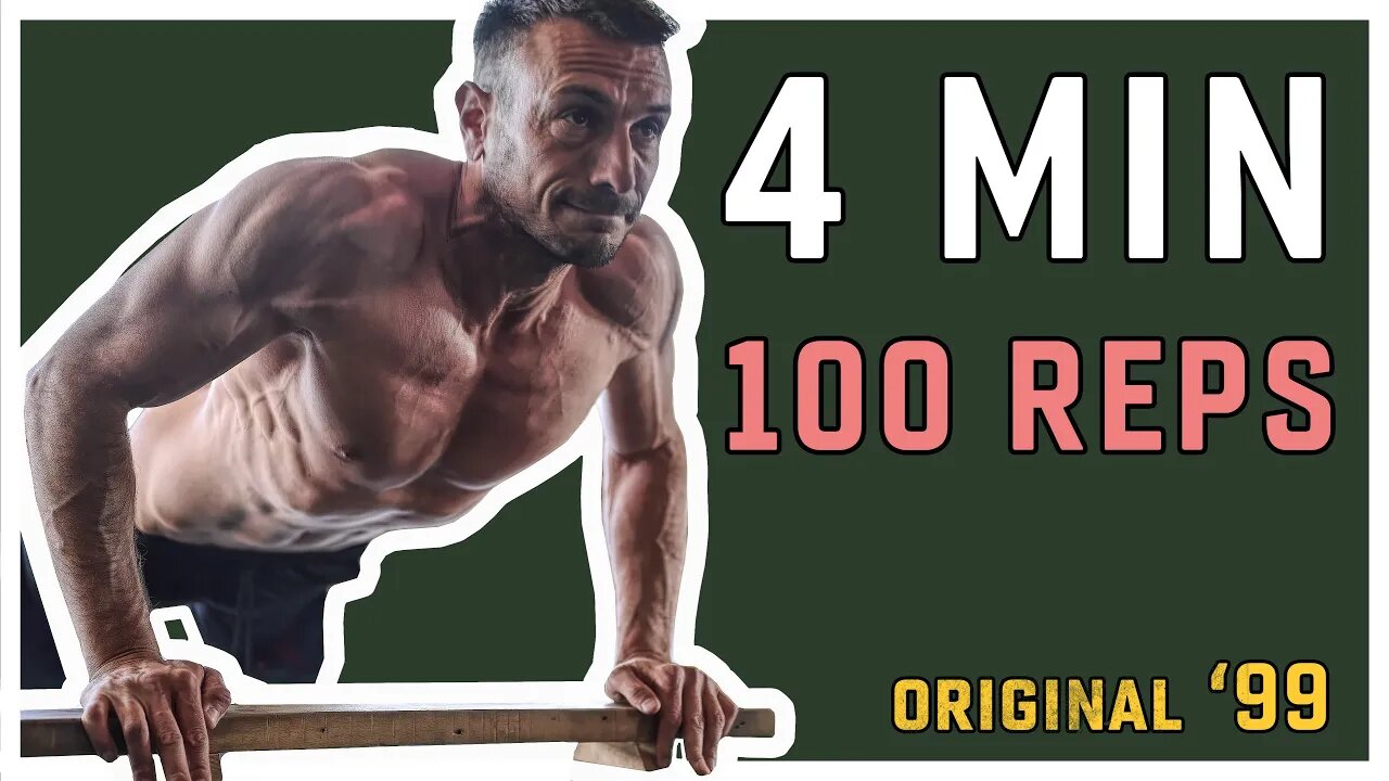 100 Push Ups - 4 Minute Challenge - perfect pushups standard!