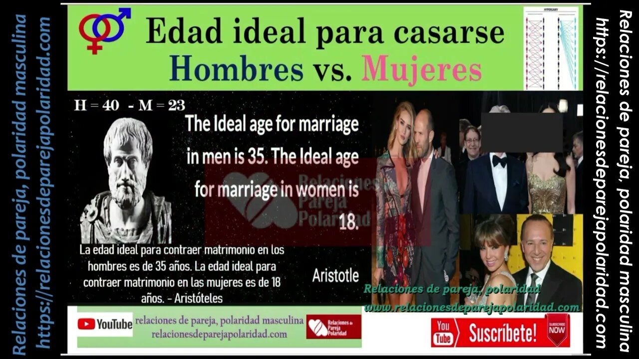 Edad ideal para casarse - Hombres vs Mujeres 👨 vs 👱 ♀️ - mejorado