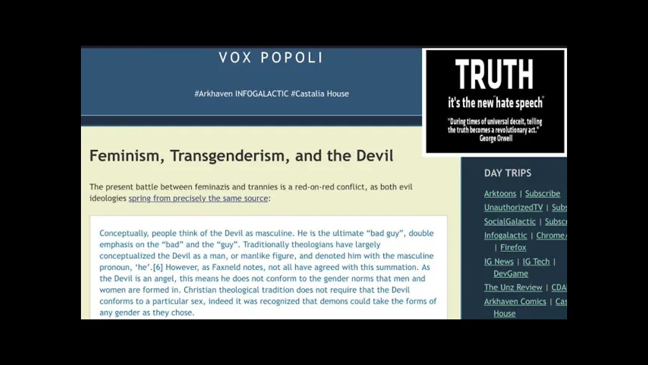 Feminism, Transgenderism, & the Devil