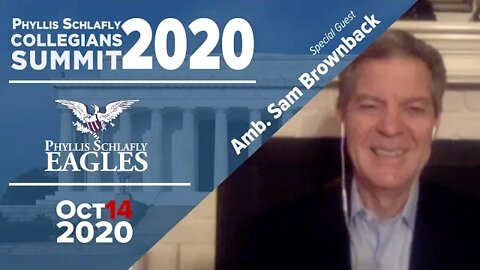 Sam Brownback | Phyllis Schlafly Collegians Summit 2020