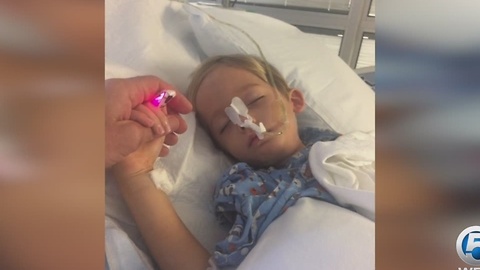 5-year-old staying positive while fighting disease