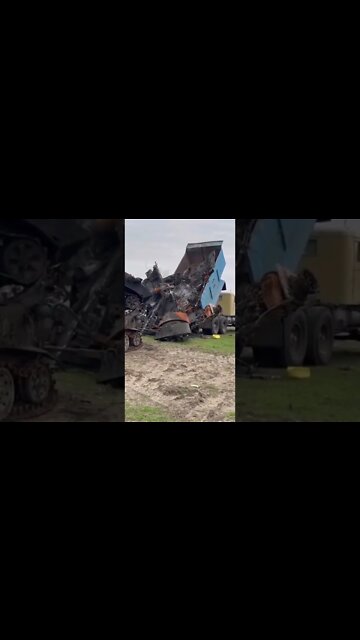 Wrecked Tanks Taken to the Scrap Pile