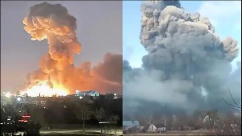 Russia ukraine war day 1 heartbreaking pictures of explosion.