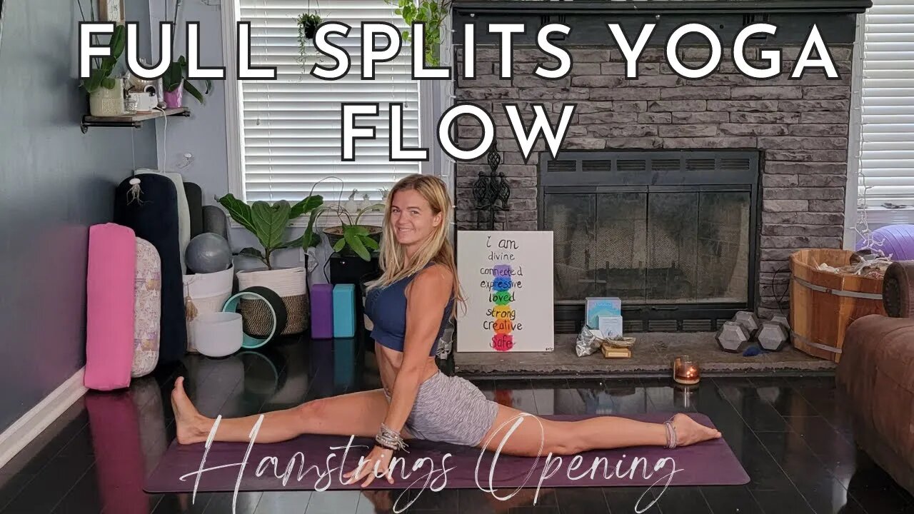 Full Splits Yoga Flow for Hamstring Opening Love | Hanumanasana aka Full Splits