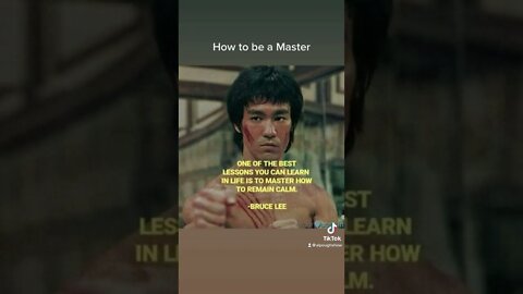 Bruce Lee shares the most important trait to Master.