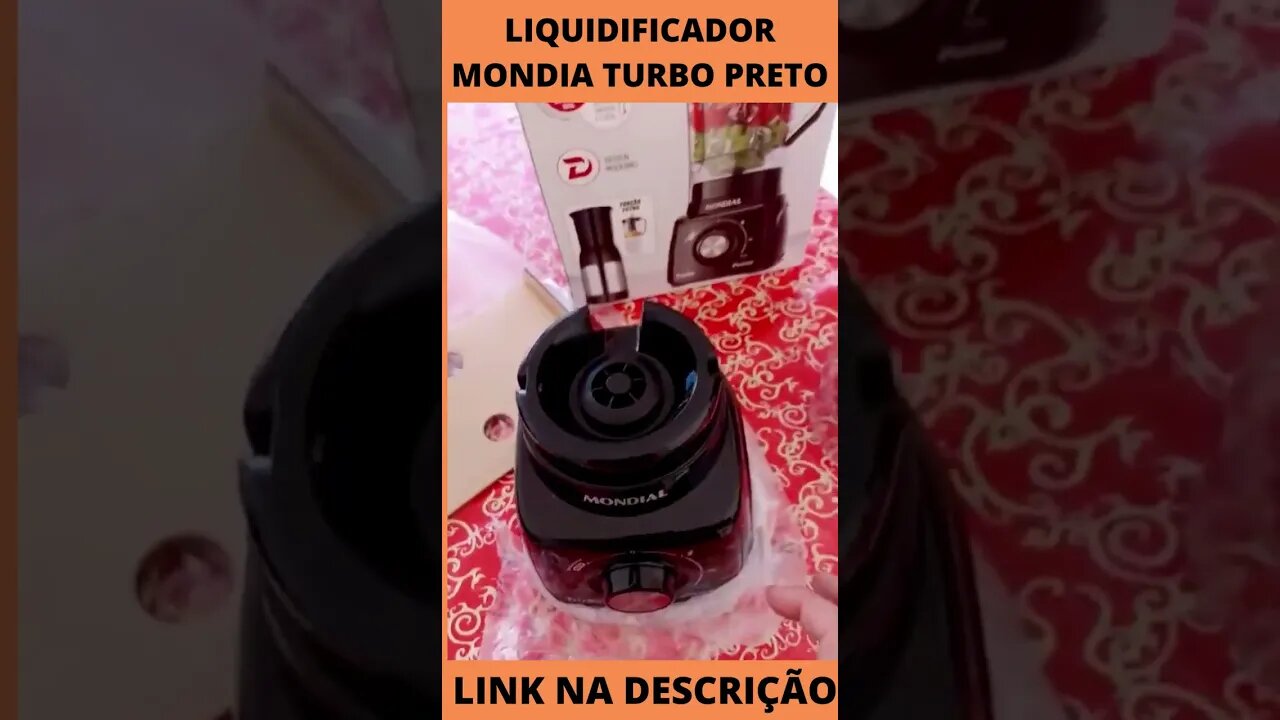 Liquidificador Mondial Turbo 3 Velocidades 500W Preto