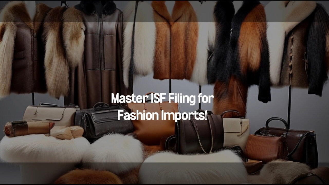 Mastering ISF Filing for Fashion Imports: The Key to Smooth Customs Clearance