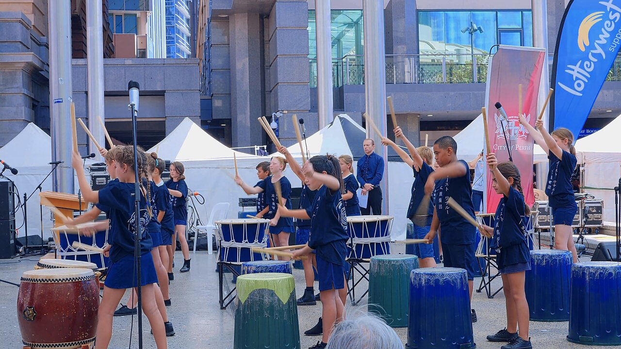 Taiko Kids Japanese Drumming Japan Festival Perth Australia