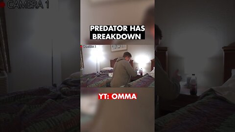 Predator has BREAKDOWN after learning cops are coming...