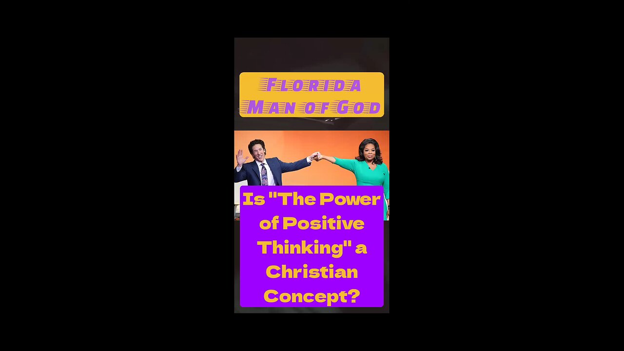 Is "The Power of Positive Thinking" a Christian Doctrine? #WordOfFaith