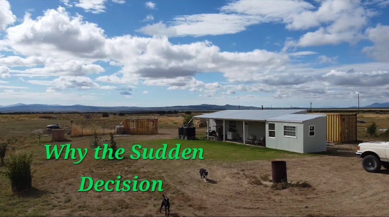 Why we suddenly decided to move to the Homestead