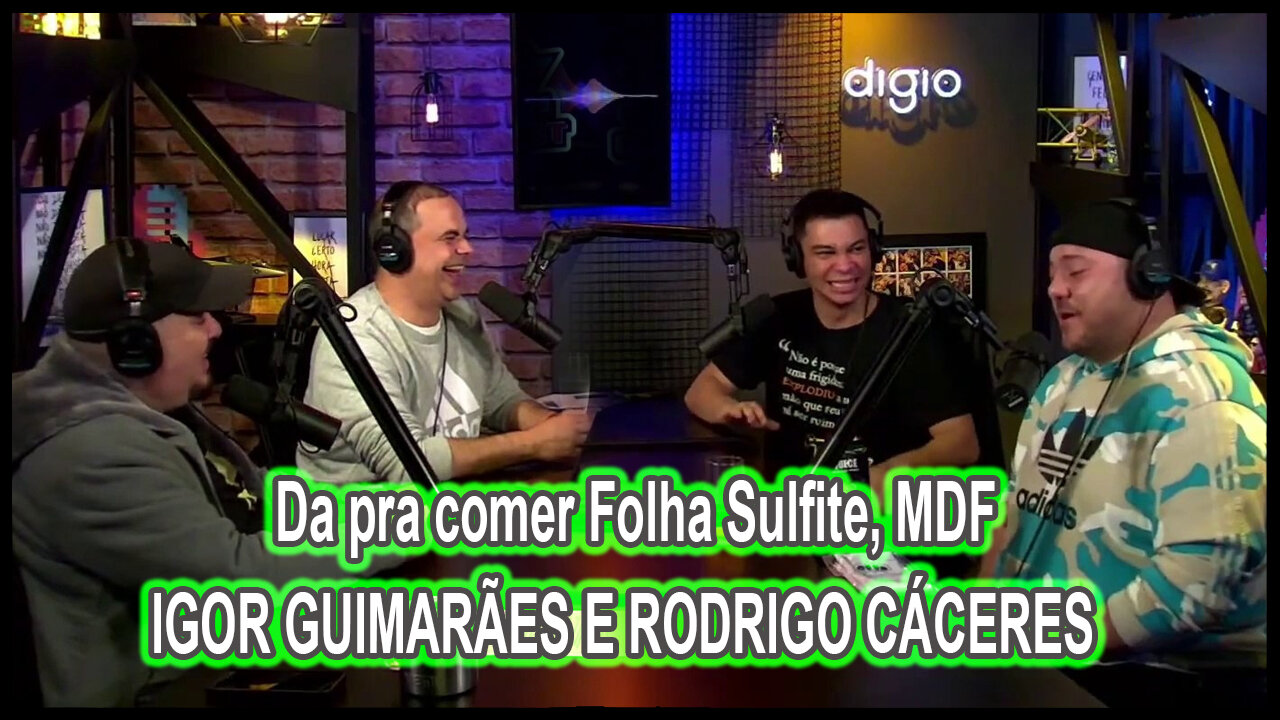 Da pra comer Folha Sulfite, MDF. IGOR GUIMARÃES E RODRIGO CÁCERES TICARACATICAST EP 184