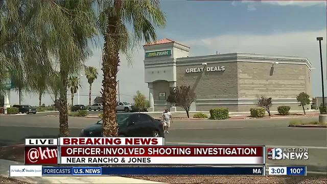 Police shoot man near pawn shop on Rancho Drive