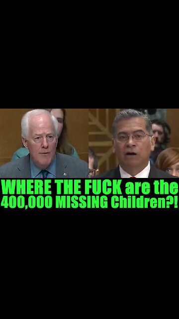 WHERE THE FUCK are the 400,000 MISSING Children?!
