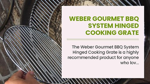 Weber Gourmet BBQ System Hinged Cooking Grate