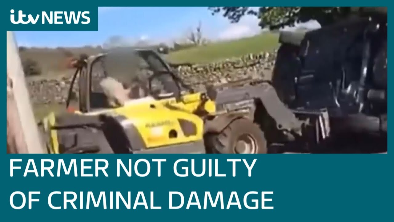 Farmer who flipped car off his land found not guilty of Criminal Damage.