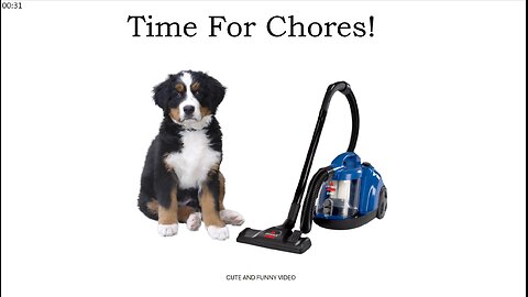 (Cute Video) Time For Chores!