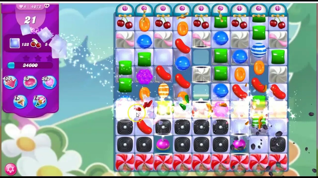 Candy Crush Level 4072 Talkthrough, 26 Moves 0 Boosters