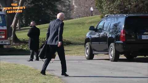 Biden ignores questions about Russia as he returns from weekend at Camp David.