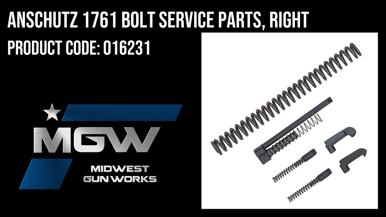 Anschutz 1761 Bolt Service Parts, Right - 016231