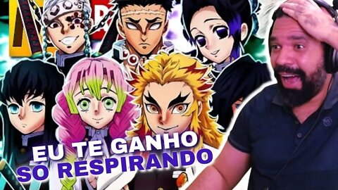 REAGINDO A Tipo Hashiras | Hashira é Gang 😏 | (Kimetsu no Yaiba) | Style Trap | Prod. Sid | MHRAP