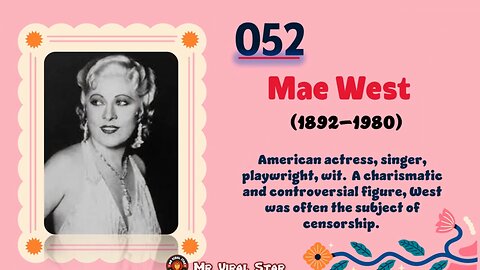 Mae West (1892–1980) | TOP 150 Women That CHANGED THE WORLD | Short Biography
