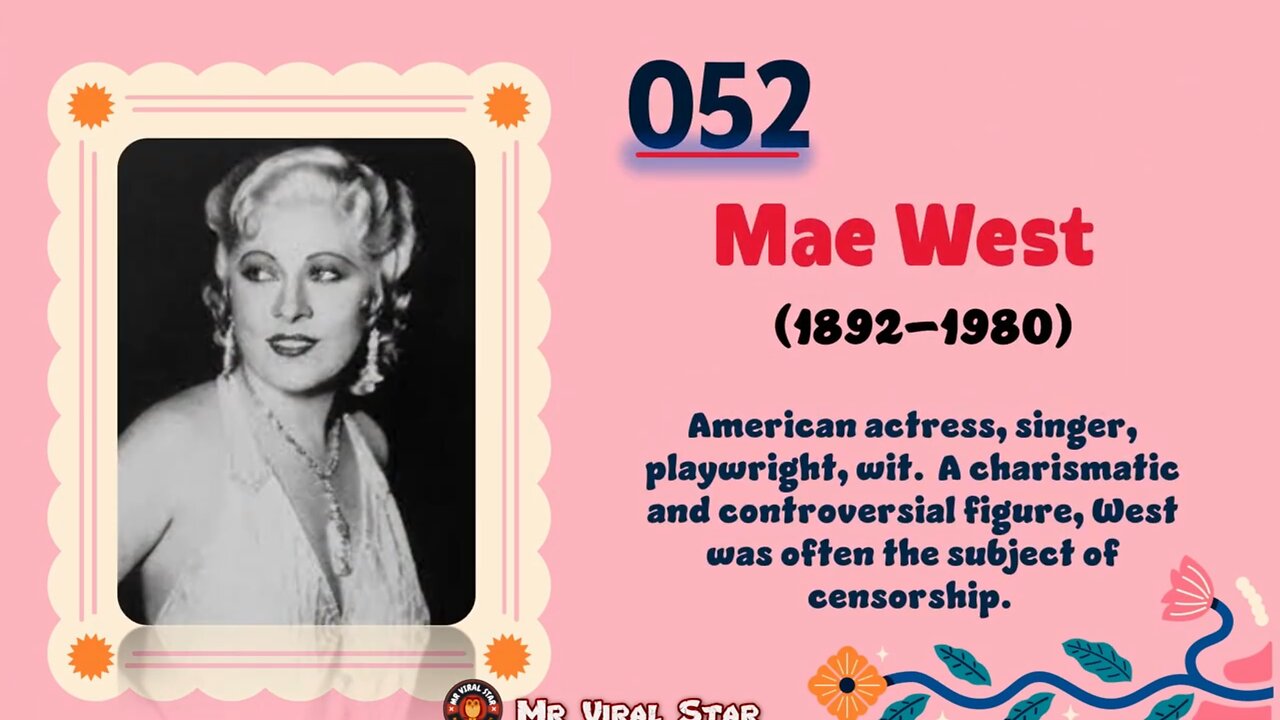Mae West (1892–1980) | TOP 150 Women That CHANGED THE WORLD | Short Biography