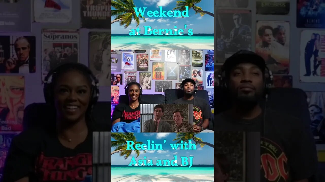 Weekend at Bernie's #shorts #ytshorts #weekendatbernies #movies #reaction | Asia and BJ