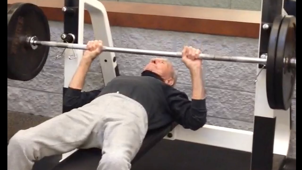 90 Year Old Bodybuilder Working Out