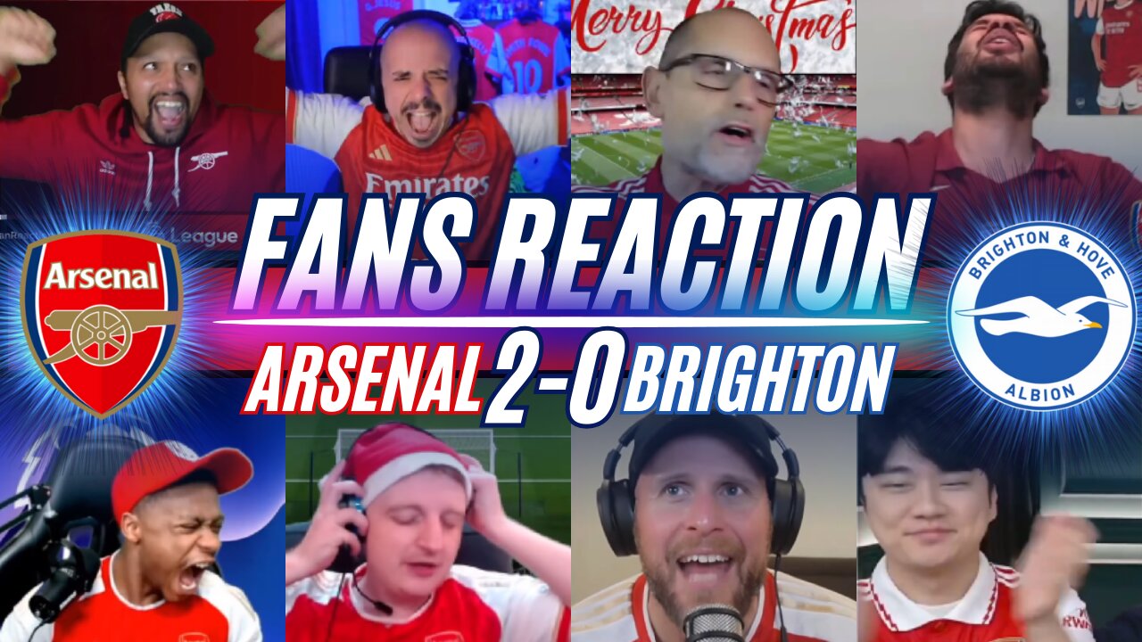 ARSENAL FANS REACTION TO ARSENAL 2-0 BRIGHTON | PREMIER LEAGUE