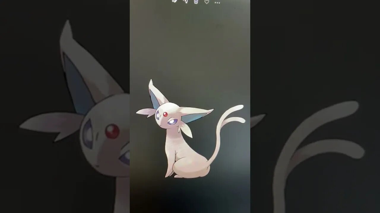 Espeon Pokémon - I Want to ✍️ Draw Pokémon - Shorts Ideas