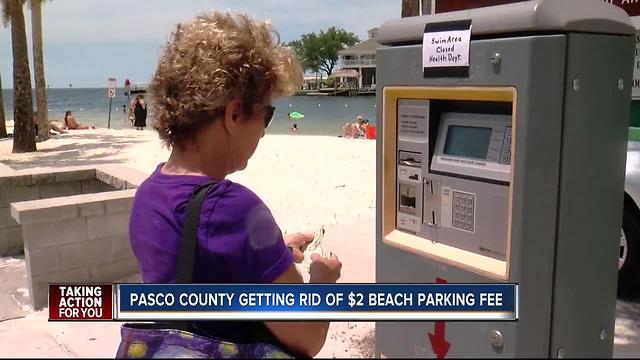 Pasco Co. getting rid of $2 beach parking fee