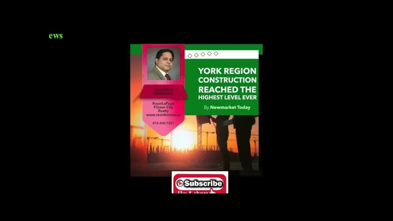 York Region Construction Reached The Highest Level Ever || Canada Housing Market | Toronto market