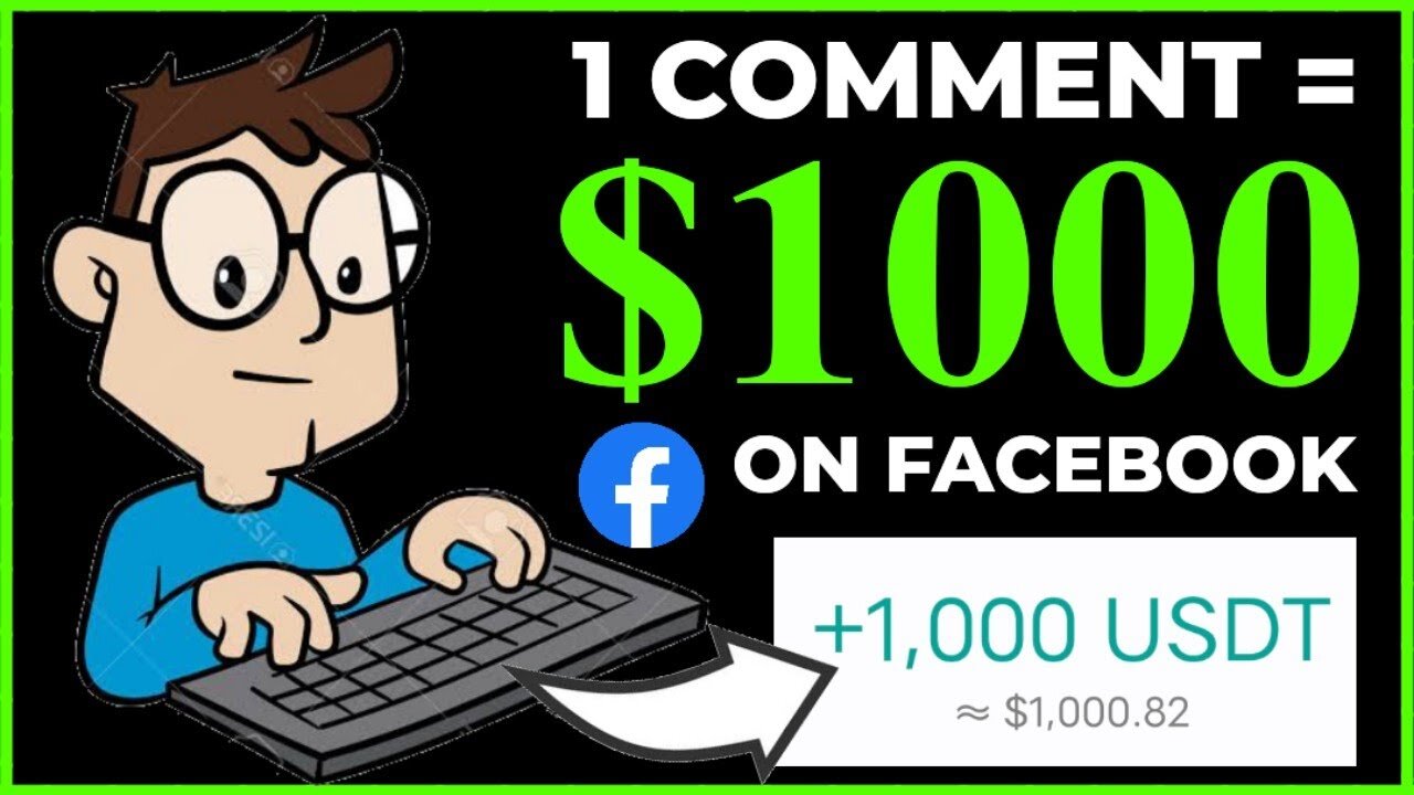 1 Comment = $100 USDT | Earn Money By Commenting On Facebook | Free USDT Earn - no investment