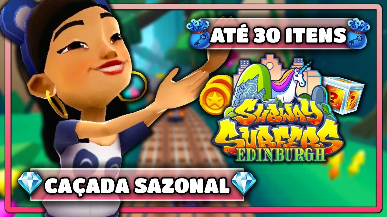 Subway Surfers Edimburgo | Caçada Sazonal até 30 Itens